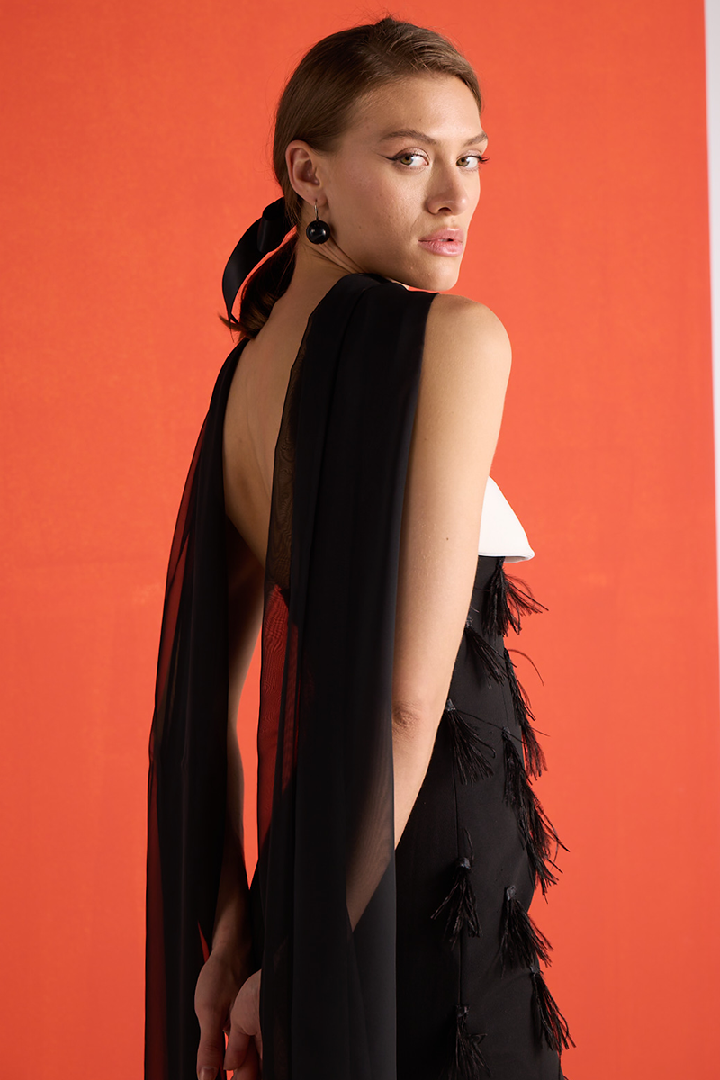 black feather corset dress Maxi Dress Black Sequin Dress Canada Strapless Feather Sequin Corset Maxi Dress Black