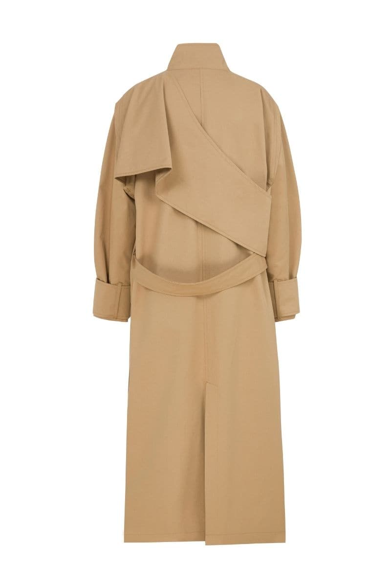 BEIGE GADGET TRENCH COAT | Coloreve | CULT MIA
