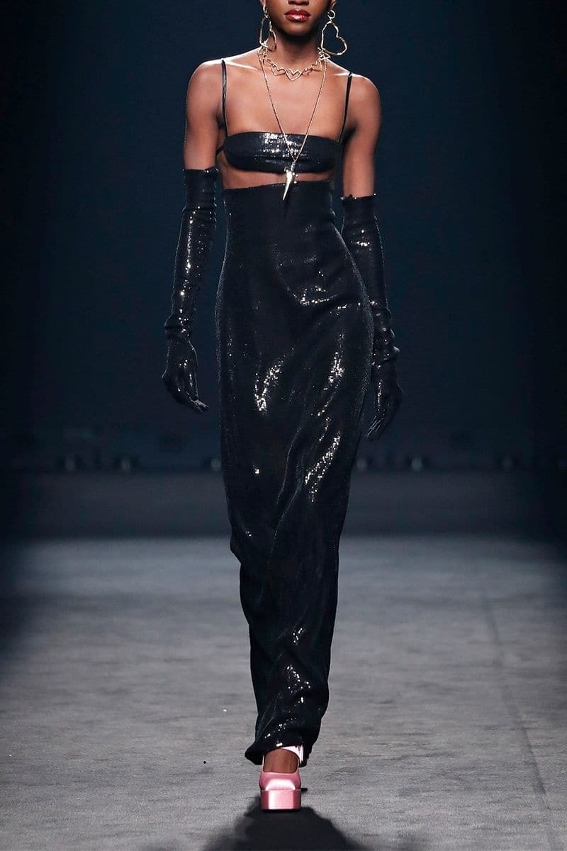 BLACK SEQUINS TOP AND SKIRT SET | Compte Spain | CULT MIA