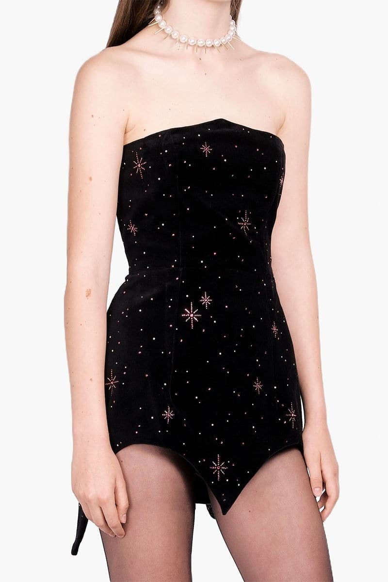CRYSTAL STARRY NIGHT MINI DRESS | Compte Spain | CULT MIA