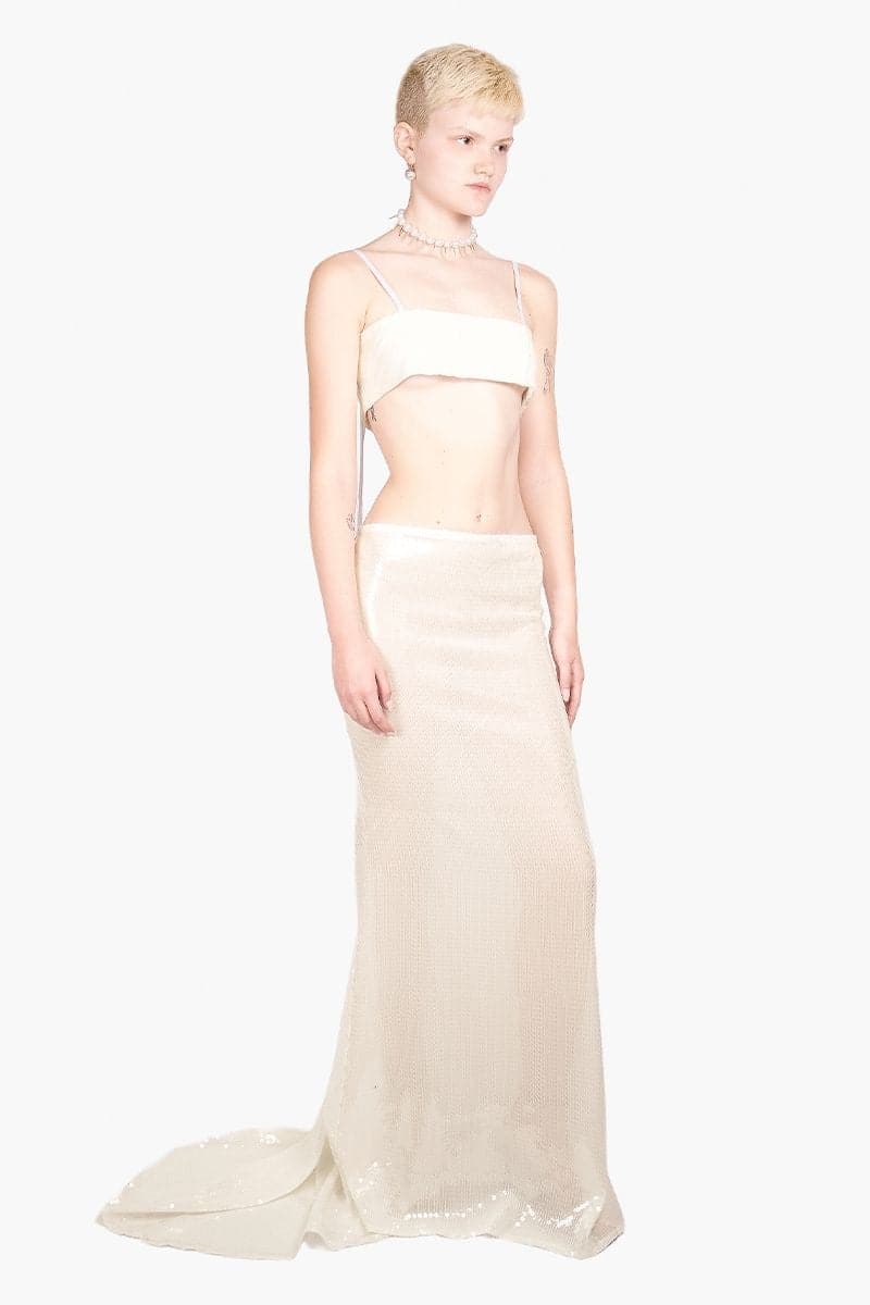 IVORY SEQUINS CROP TOP | Compte Spain | CULT MIA