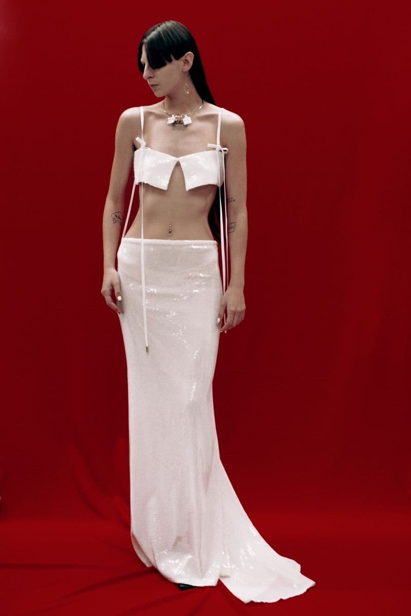 IVORY SEQUINS LONG SKIRT | Compte Spain | CULT MIA