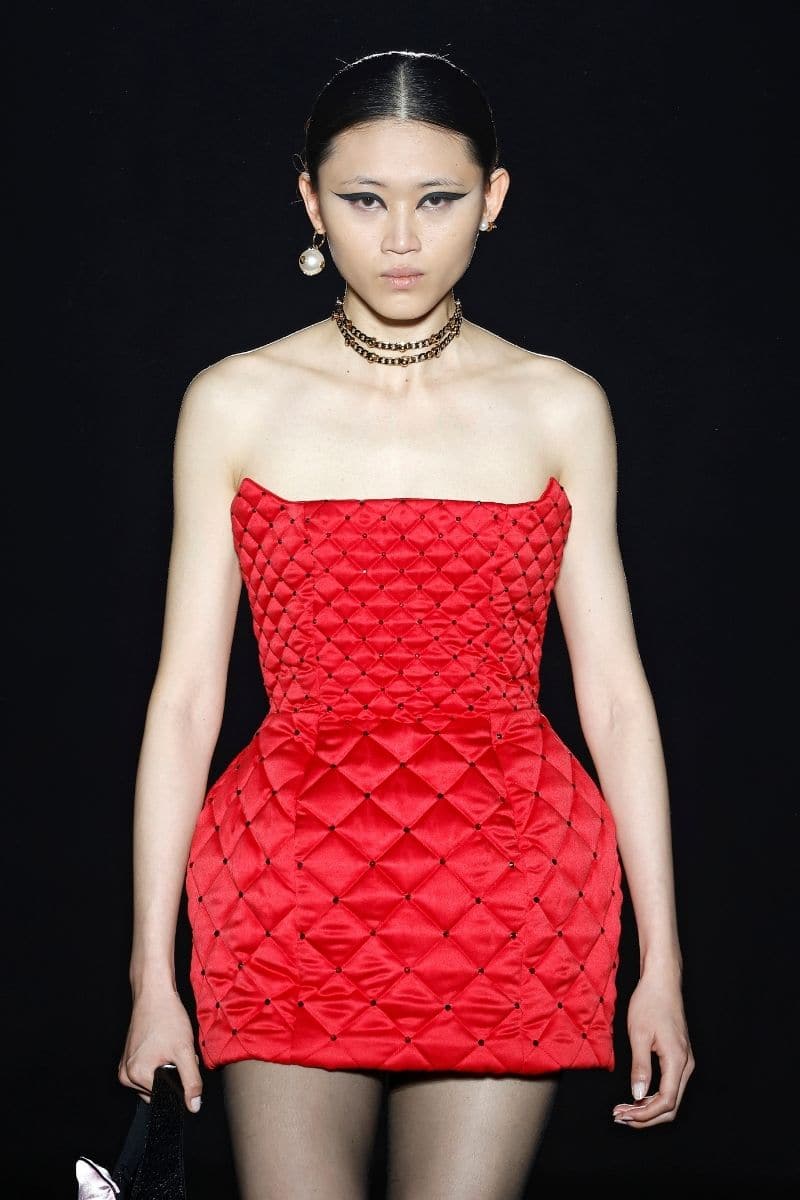 RED QUILTED MINI DRESS | Compte Spain | CULT MIA