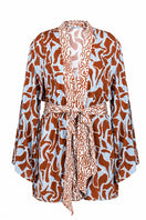 Maliluha Bonheur kimono cover-up with floral pattern, lightweight fabric, and relaxed fit perfect for beach or casual wear.