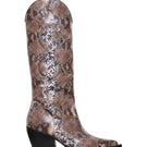 Terry de Havilland cowboy sand boots with leather straps and Western-inspired design, featuring a rugged sole and stylish details.