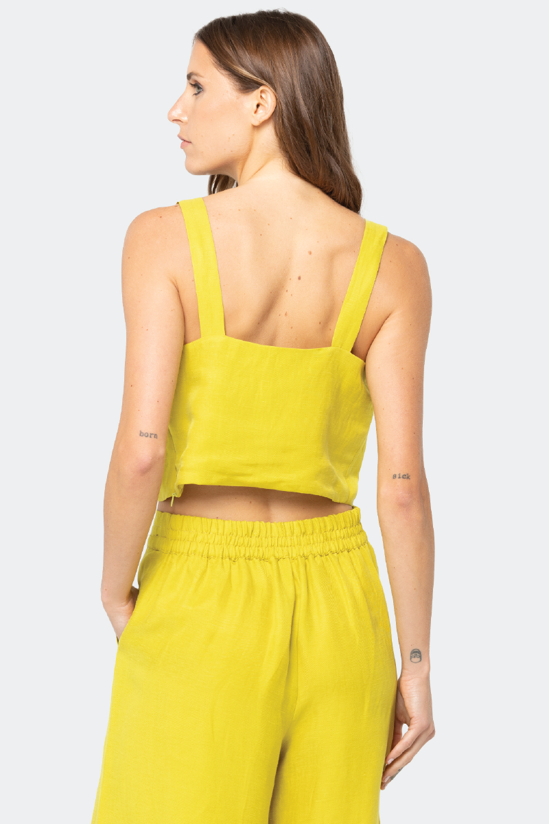 SERENGETI CITRON CROP TOP - CULT MIA