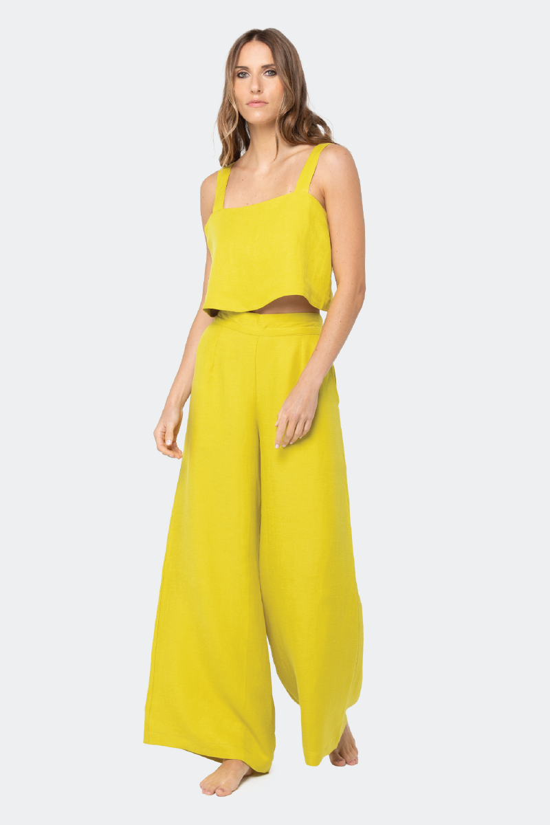 SERENGETI CITRON CROP TOP - CULT MIA