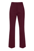 AGGI by HaleWarski Camilla burgundy wine pants, stylish and tailored, shown on a model with a focus on the fit and fabric.