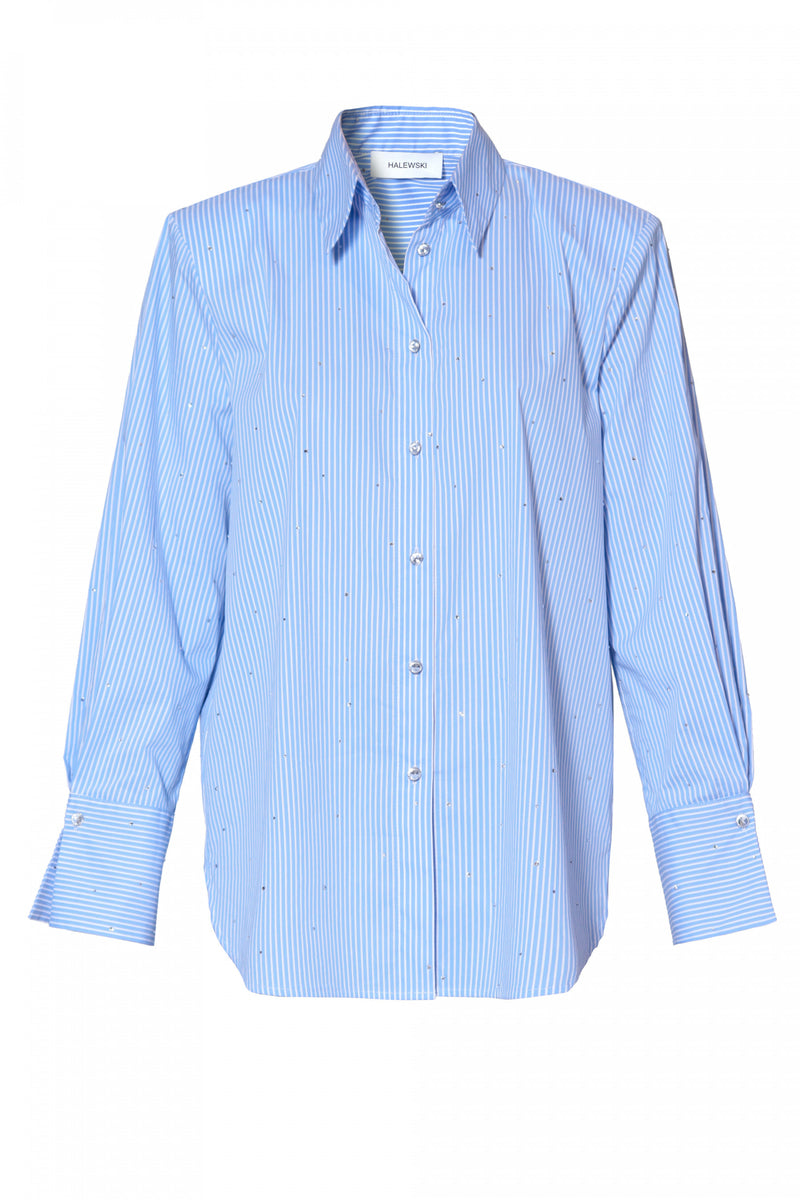 IRMA BLOUSE IN LIGHT BLUE JETS - CULT MIA