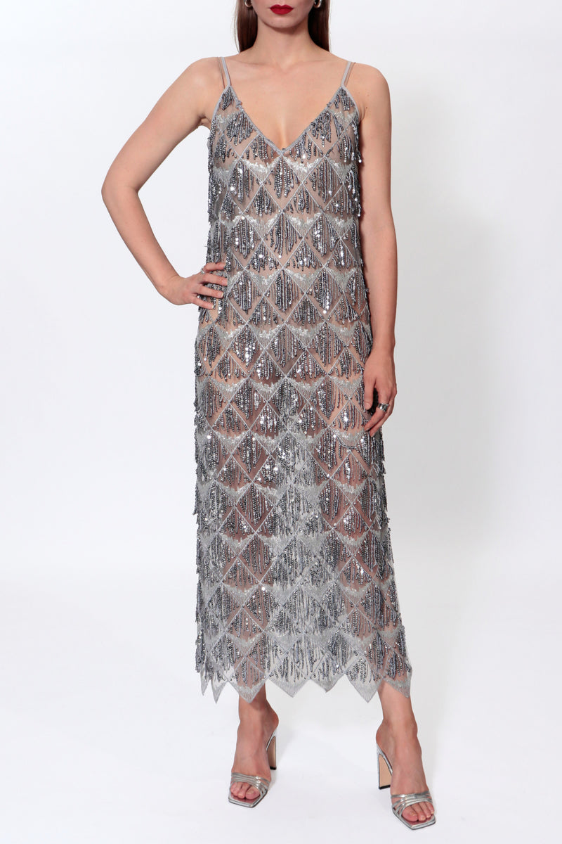 MERILYN DRESS IN MAGNETIC GLOW - CULT MIA