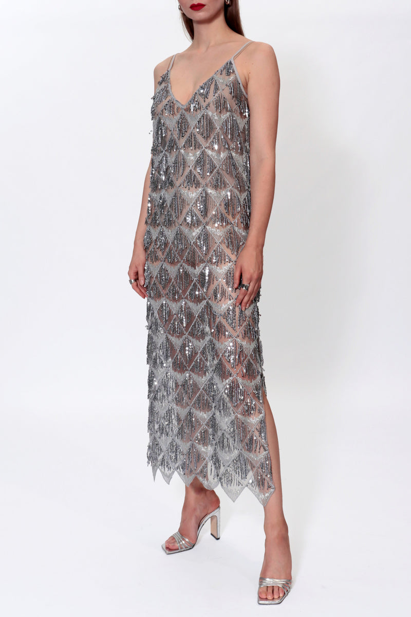 MERILYN DRESS IN MAGNETIC GLOW - CULT MIA