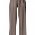 AGGI by Halewski Ophelie pants in brown melange, stylish casual pants with a relaxed fit and textured fabric.