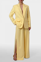 AGGI by HALEWSKI Tatiana Butter Yellow Blazer, stylish women's blazer in vibrant yellow fabric with tailored fit.