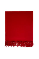 Aethera Serene Lambswool Shawl in crimson, soft and cozy scarf with elegant drape, perfect for stylish warmth and comfort.