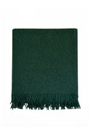 Aethera Serene Lambswool shawl in vibrant chartreuse, showcasing its soft texture and stylish drape.