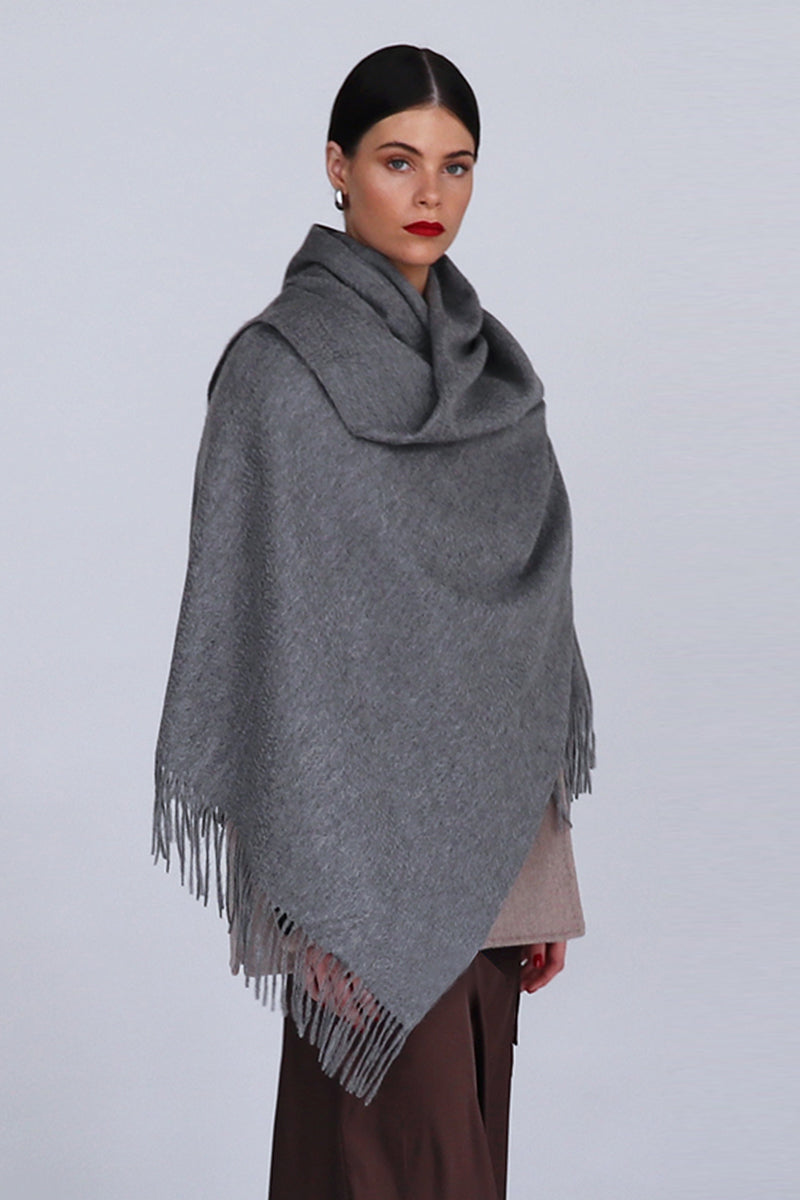 HELENA CASHMERE SHAWL IN STEEL - CULT MIA