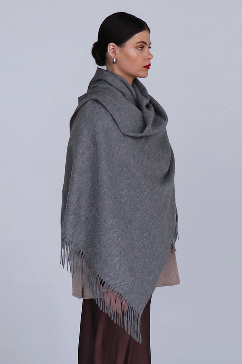 HELENA CASHMERE SHAWL IN STEEL - CULT MIA