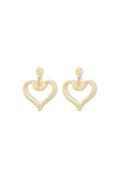 Natia x Lako snake-shaped heart earrings, silver-tone jewelry with intricate snake design and heart shape details.