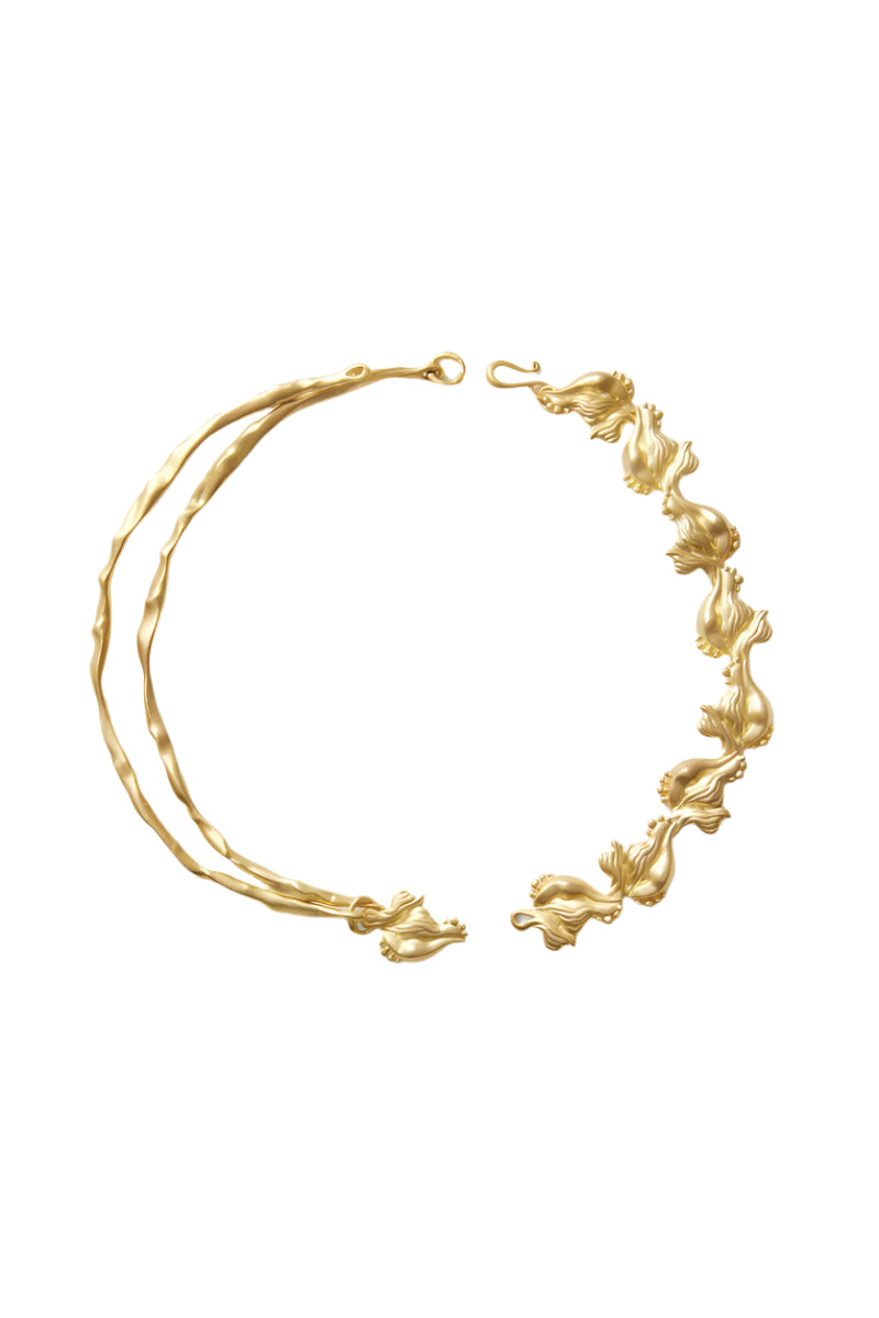 DOS AMORES NECKLACE IN GOLD - CULT MIA