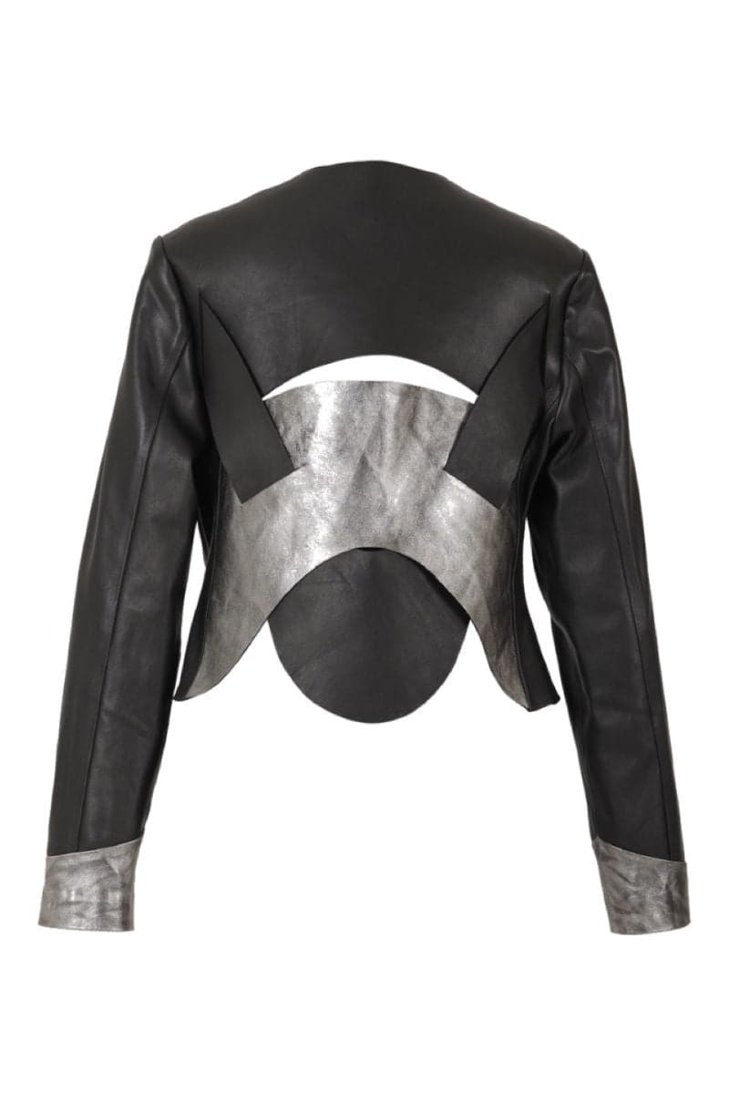 BLACK NOX LEATHER JACKET | Double A | CULT MIA