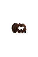 TUSCAN ROSE silk scrunchies from Not Just Pajama, soft hair accessories with a luxurious silk finish, shown in rose color.