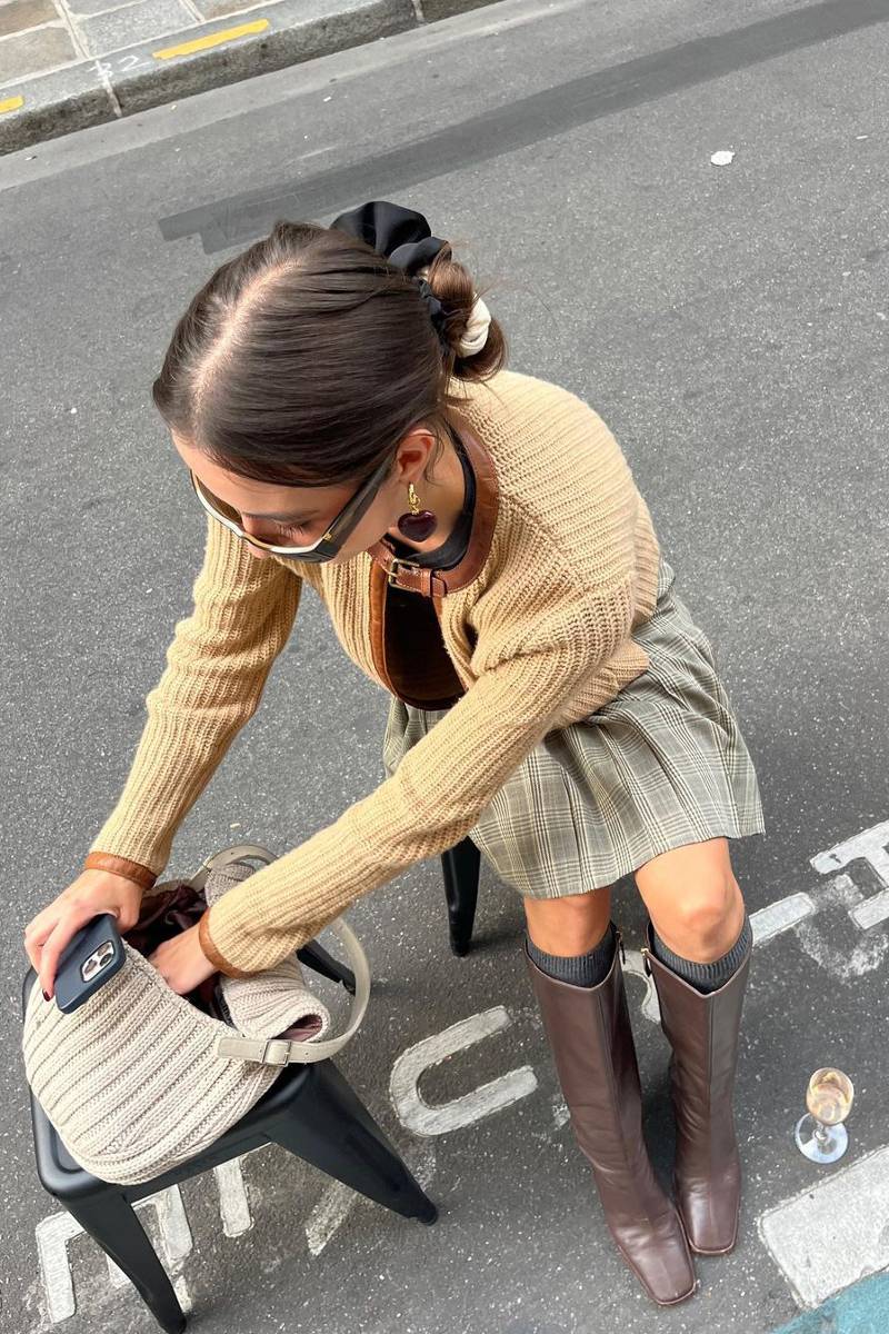 EAST COFFEE BROWN LEATHER BOOTS - CULT MIA
