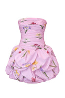 Front view of Gigii's April Mini Dress, a stylish and feminine dress with a fitted bodice and flared skirt.