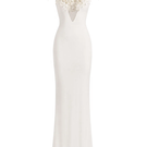 White Plan Envious Dress gown featuring elegant fabric and intricate design, perfect for formal occasions.