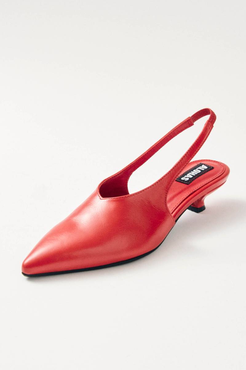 EROS LEATHER PUMPS IN RED - CULT MIA