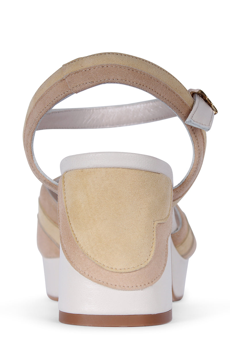 Terry de Havilland Esme Sand heels featuring elegant nude-colored straps and a stylish heel design.