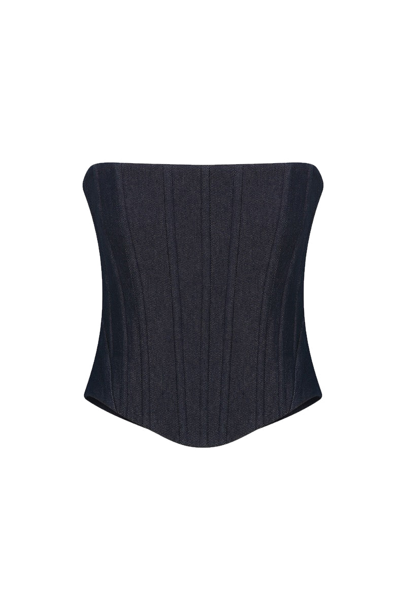 EVA DENIM CORSET