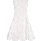 White mini dress by Ellipse Lingerie, showcasing a stylish exterior view of the fashionable short dress.