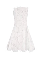White mini dress by Ellipse Lingerie, showcasing a stylish exterior view of the fashionable short dress.