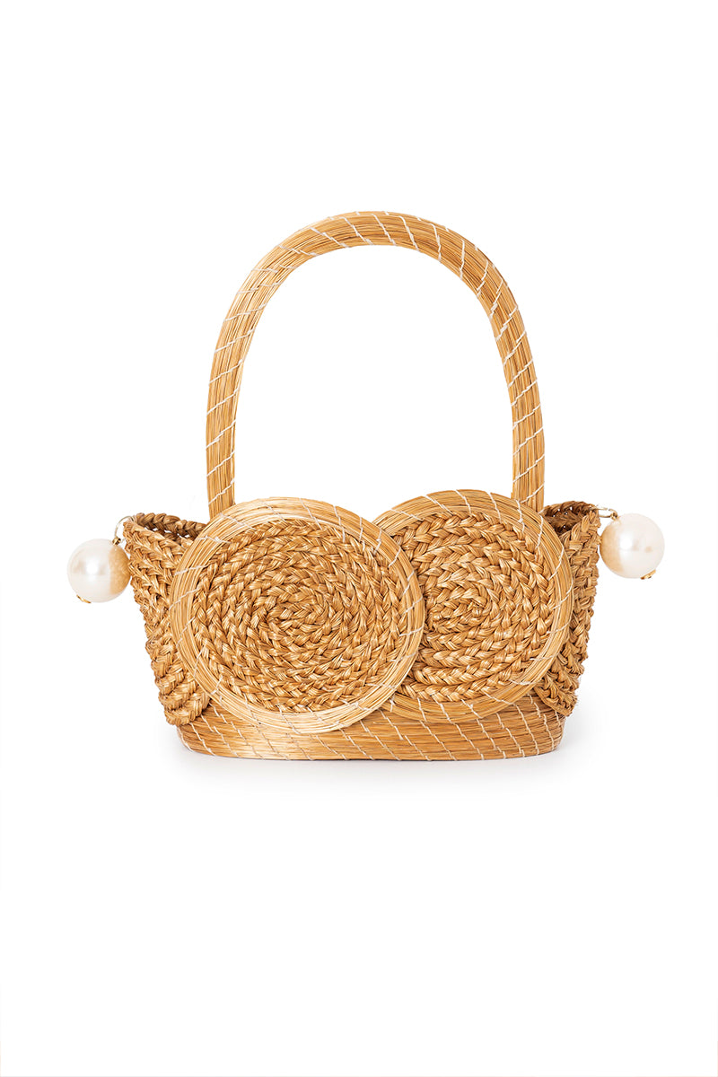 MINI GOLDEN GRASS PEARLS HANDBAG - CULT MIA