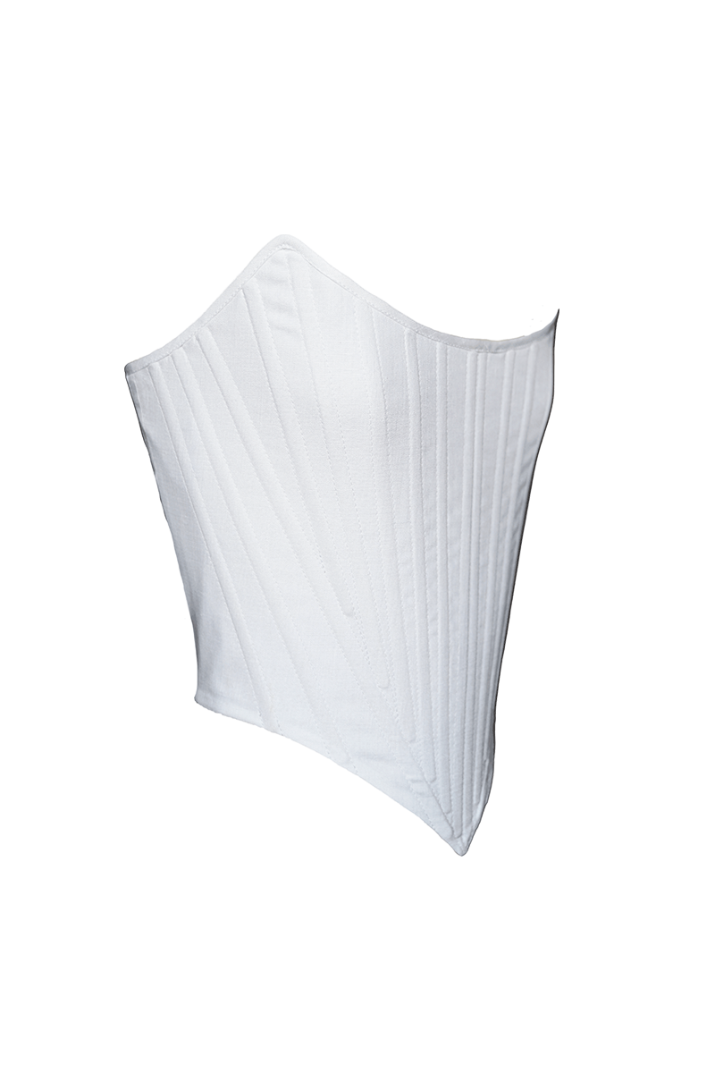 BAROQUE CORSET IN BLANC - CULT MIA