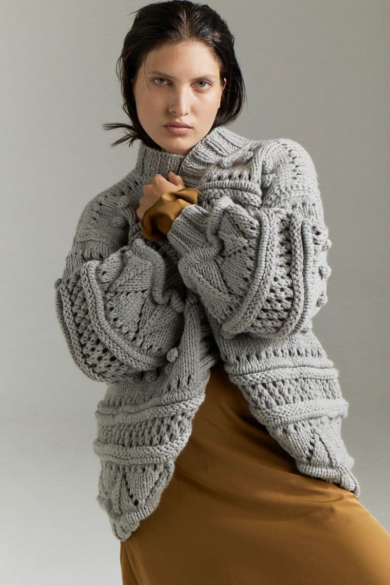 BRIGITTE'S LONGER SISTER OVERSIZED CARDIGAN | First Born Knits | CULT MIA