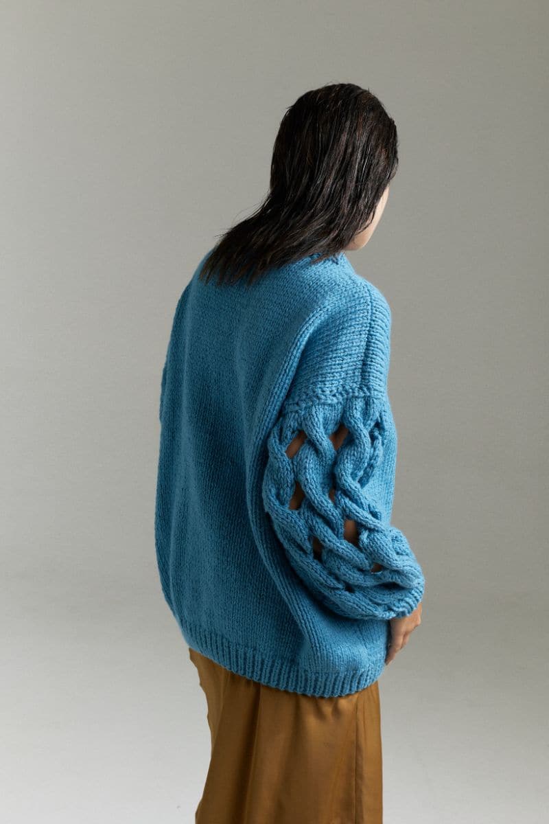 ISABEL CREW NECK SWEATER | First Born Knits | CULT MIA