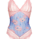 Luciela Poppy floral lace bodysuit, elegant underwear with delicate lace details and a fitted silhouette.