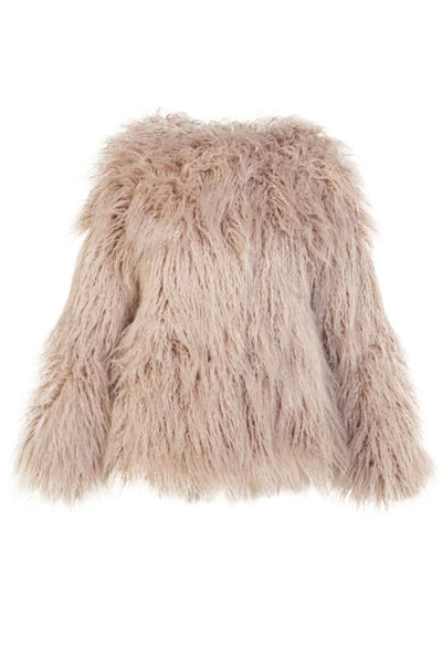 LIGHT PINK FAUX FUR JACKET | CULT MIA | Fortini