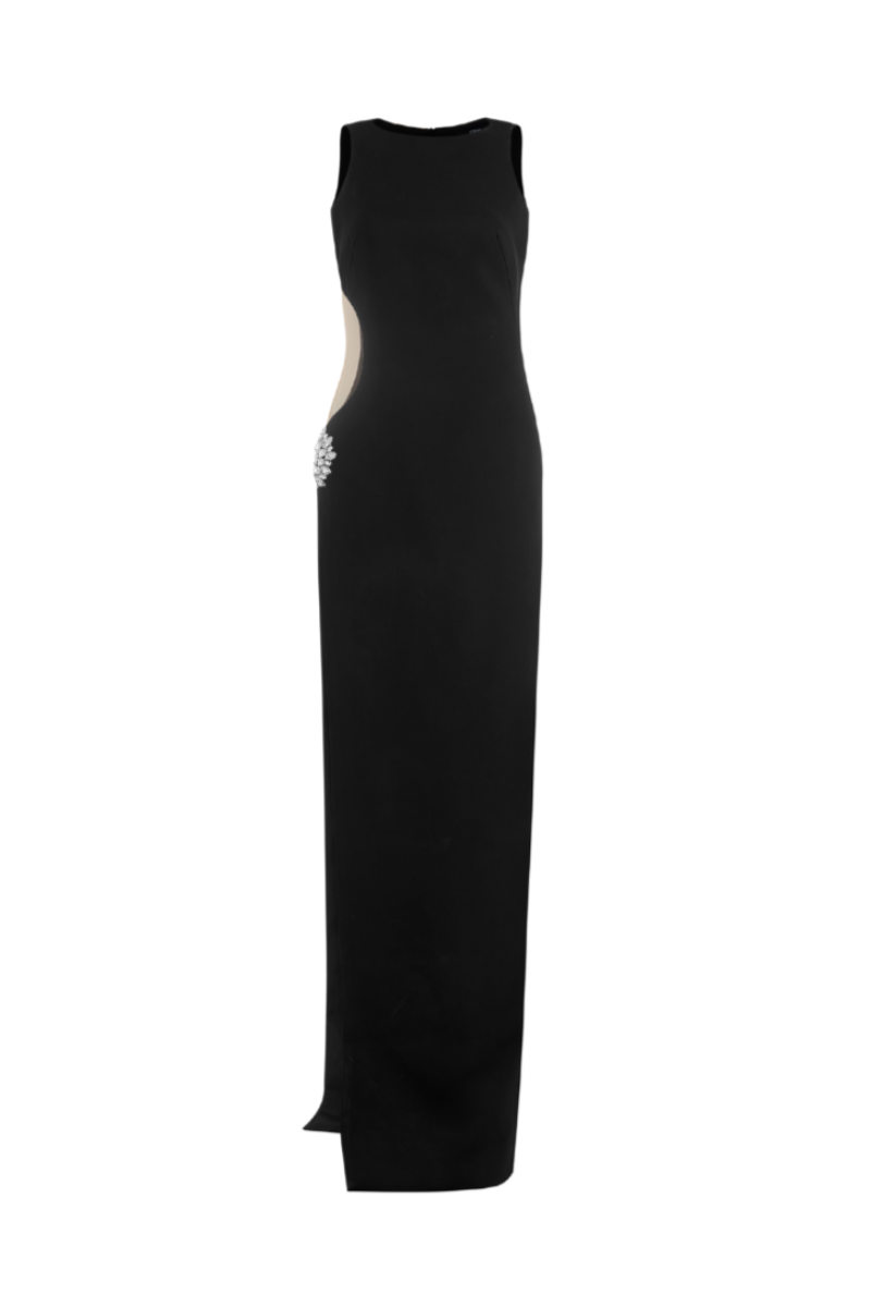 SIDE CUTOUT SLIT DRESS - CULT MIA