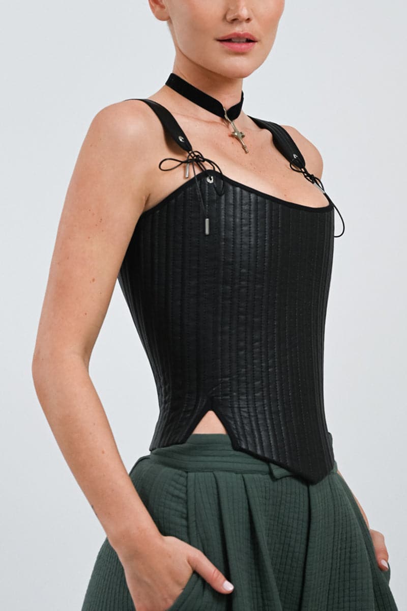 TUDOR CORSET IN METAL - CULT MIA