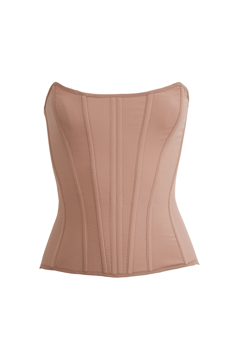 VICTORIAN CORSET IN NUDE - CULT MIA
