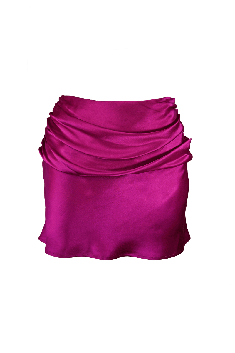 WAVE SKIRT IN FUCHSIA - CULT MIA