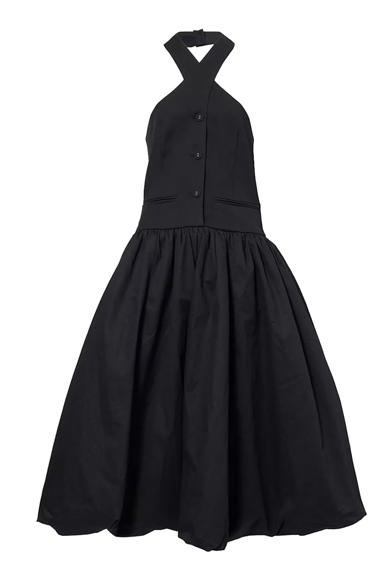 GARCELLE BLACK MIDI DRESS - CULT MIA