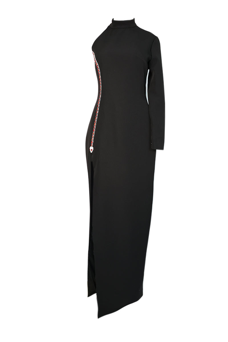 SERPENTE CHARM ONE-SHOULDERED DRESS - CULT MIA