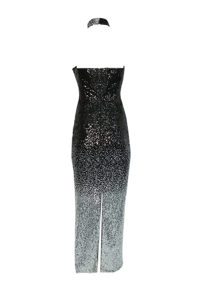 SPARKLING OMBRE TUBE GOWN - CULT MIA
