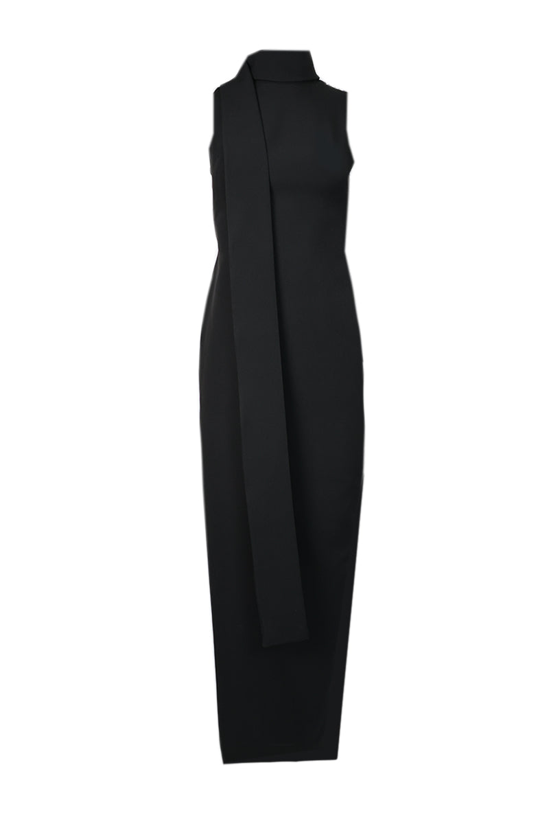 DAZZLING CRYSTAL-ADORNED BACK EVENING GOWN - CULT MIA
