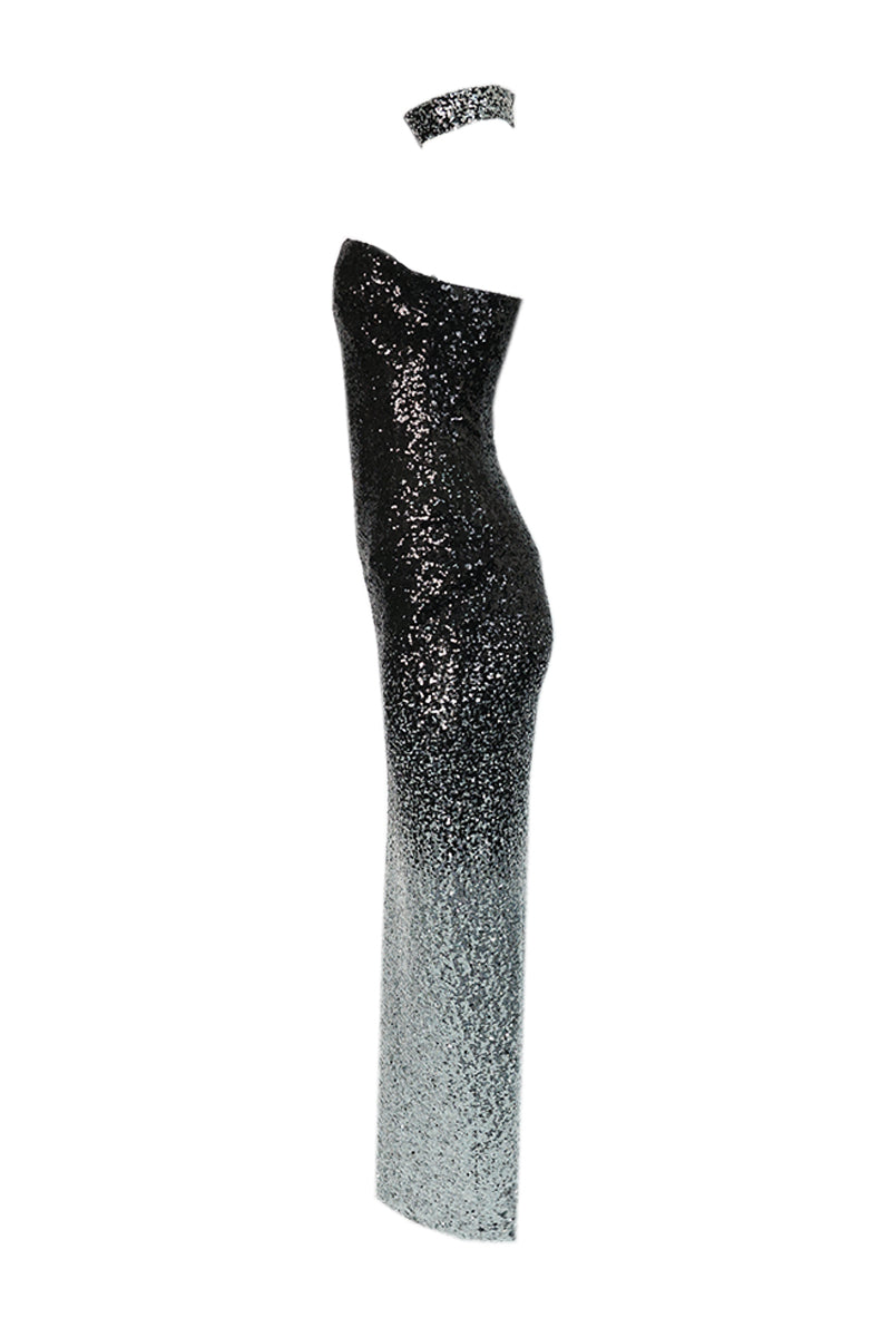 SPARKLING OMBRE TUBE GOWN - CULT MIA