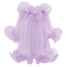 Purple Valenciani Origami Cloud mini dress displayed on a mannequin, showcasing the intricate design and stylish fit.