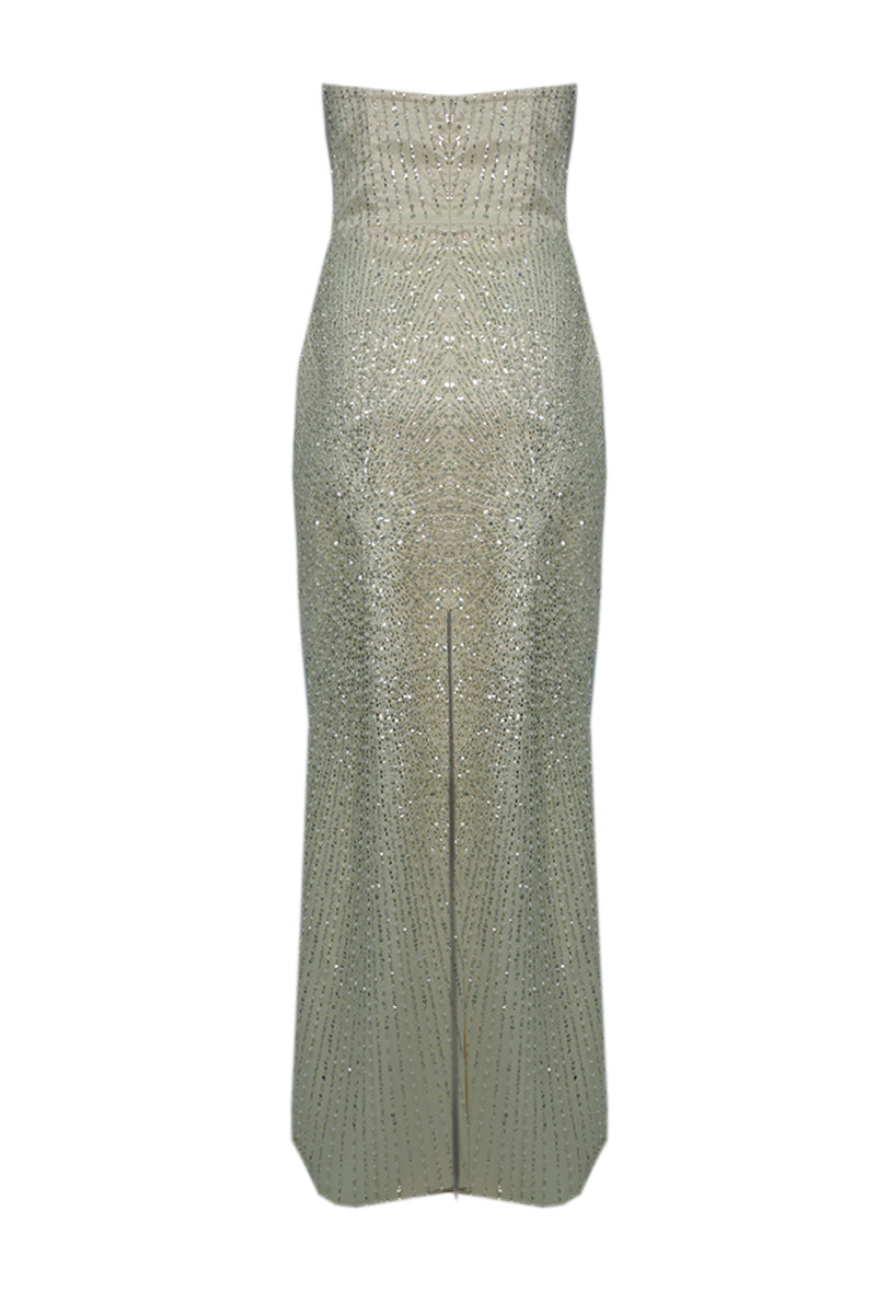 EMBROIDERED TUBE MAXI DRESS - CULT MIA